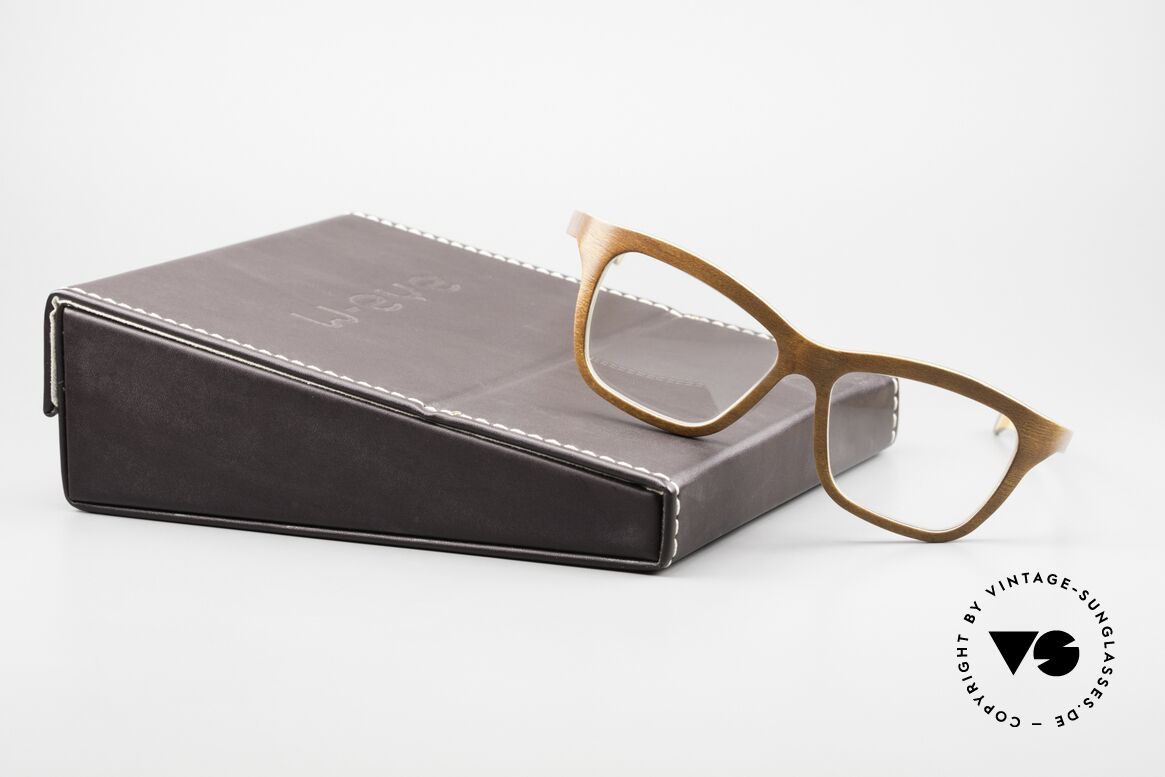 W-Eye 404 Unisex Holzbrille aus Italien, Größe: large, Passend für Herren und Damen