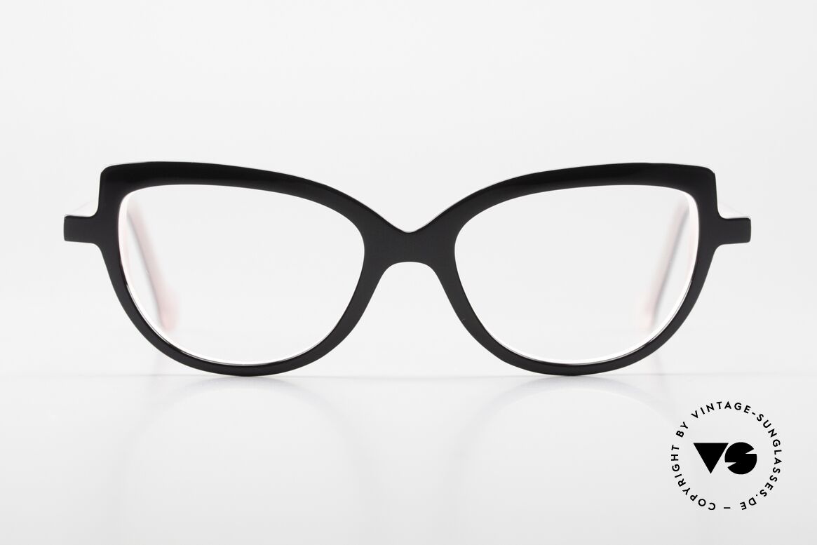 Anne Et Valentin Alaska Kunstvolle Designerbrille, Brille in zartrosa und schwarz von Anne & Valentin, Passend für Damen