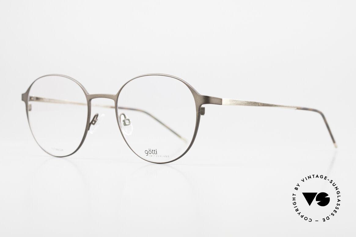Götti Lewis Superleichte Titanbrille, fühlbare Spitzenqualität; zeitlos in Farbe und Form, Passend für Herren und Damen