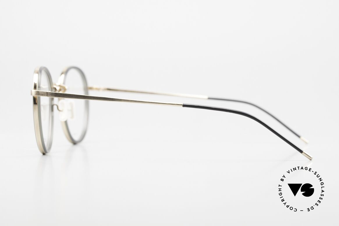 Götti Deek Pantobrille aus Titanium, ungetragenes Designerstück von 2019, mit Hartetui, Passend für Herren und Damen