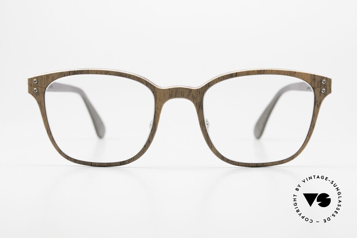 Lucas de Stael Nemus Thin 09 Luxus Brille Holz & Leder, eine klassische UNISEX-Brille; handmade in France, Passend für Herren und Damen