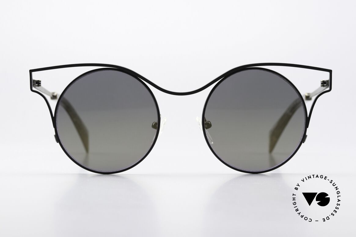 Yohji Yamamoto YY7014 Extravagante Sonnenbrille, Yohji Yamamoto Sonnenbrille, YY7014, Größe 49/20, Passend für Damen