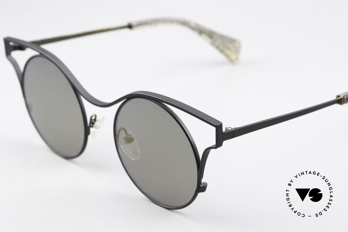 Yohji Yamamoto YY7014 Extravagante Sonnenbrille, ausdrucksstarke Designer-Sonnenbrille mit Charakter, Passend für Damen