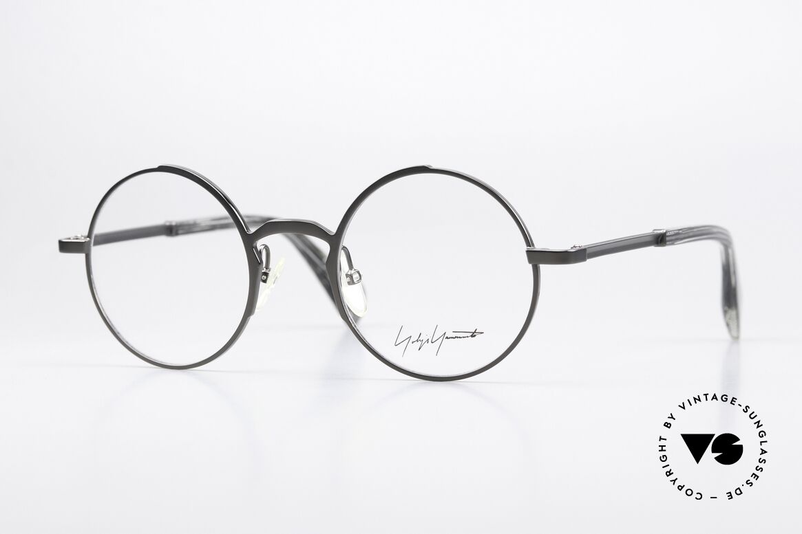 Yohji Yamamoto YY3007 Runde Brille Avantgarde, Yohji Yamamoto Brille, YY3007, Gr. 47/22, col 902, Passend für Herren und Damen