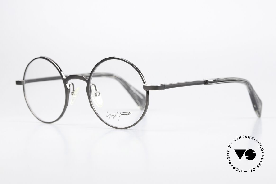 Yohji Yamamoto YY3007 Runde Brille Avantgarde, klare, auffallende Formen; oft in übergroßen Maßen, Passend für Herren und Damen