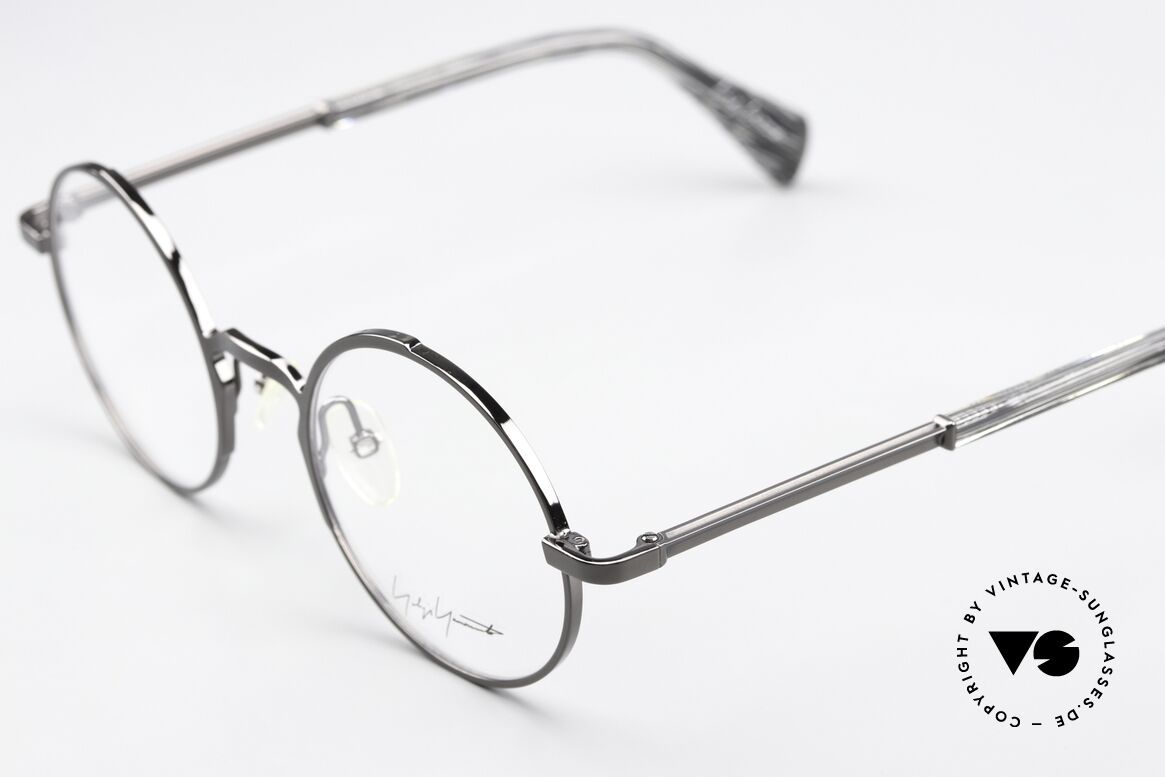 Yohji Yamamoto YY3007 Runde Brille Avantgarde, runde, ausdrucksstarke Designerbrille mit Charakter, Passend für Herren und Damen