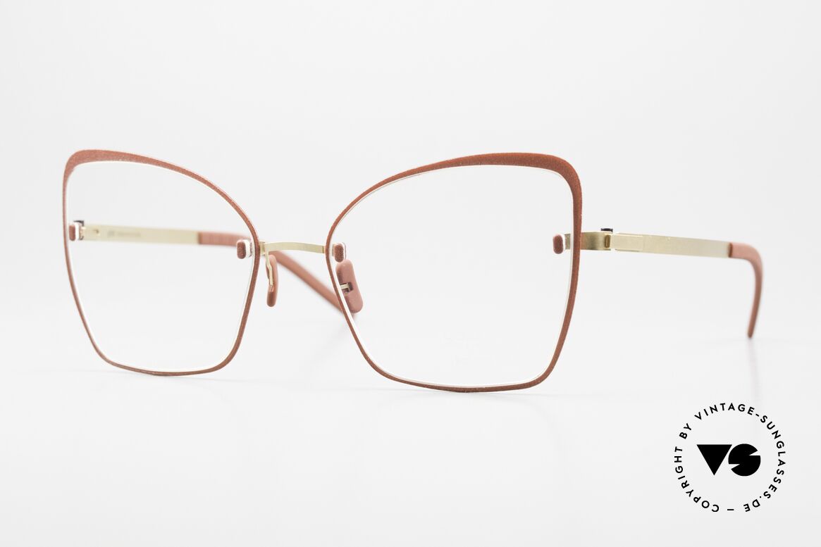 Götti Perspective Bold08 Sehr Feminine Designerbrille, Götti / Goetti Perspective Brille Bold08; Größe 53mm, Passend für Damen