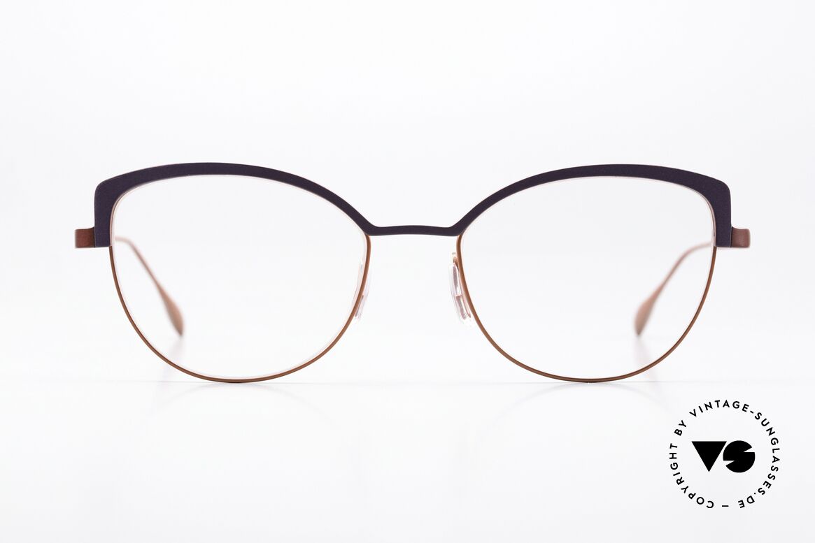 Caroline Abram Yoko Sehr Feminine Vintage Brille, eine zauberhafte Damen-Metallbrille aus Paris, Passend für Damen