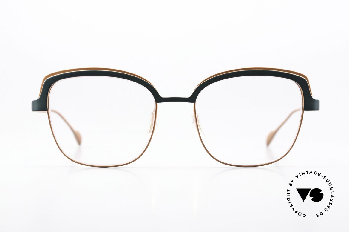 Caroline Abram X-Ellente Feminine Brille Sixties Style, eine zauberhafte Damen-Metallbrille aus Paris, Passend für Damen