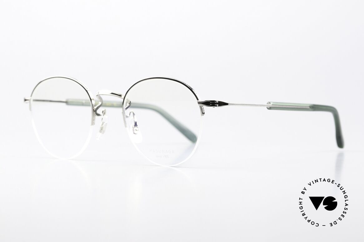 Masunaga GMS-110 Nylor Pantobrille Unisex, Masunaga = Pionier der Brillenfertigung in Fukui, Passend für Herren und Damen