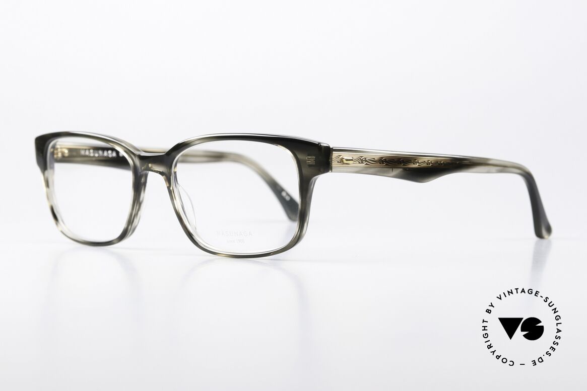 Masunaga 066 Handmade in Japan Eyewear, Masunaga = Pionier der Brillenfertigung in Fukui, Passend für Herren