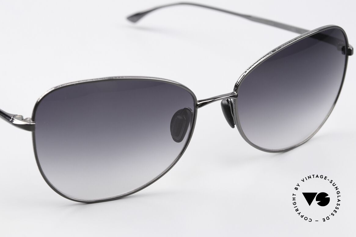 Masunaga 9003 Sehr Elegante Sonnenbrille, Präzision und aufwändige Gravuren als Stilmerkmal, Passend für Damen