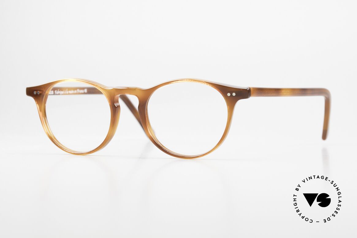Lesca P18 Klassische Brille Panto, LESCA Unisex-Brille, Mod. P18, col. 53 schildpatt, Passend für Herren und Damen
