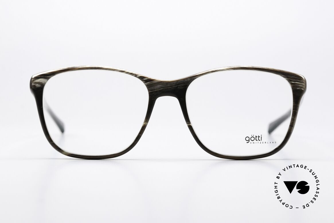 Götti Bogart Genuine Horn Brillenfassung, extrem seltenes Designerstück aus echtem Naturhorn, Passend für Herren und Damen