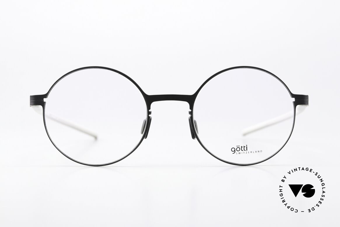 Götti Tamal Superleichte Runde Brille, superleichte Unisex Brillenfassung, made in Japan, Passend für Herren und Damen