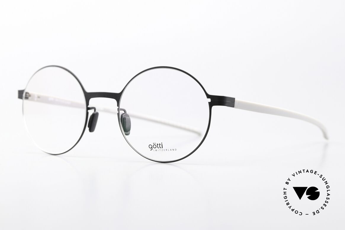 Götti Tamal Superleichte Runde Brille, fühlbare Spitzenqualität; zeitlos in Farbe und Form, Passend für Herren und Damen