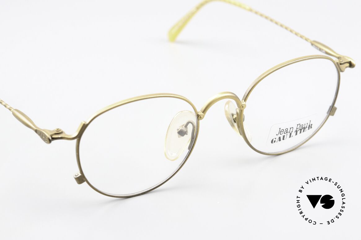 Jean Paul Gaultier 55-2172 Runde Vintage Brille 90er, unbenutzt (wie alle unsere J.P.G. Designerstücke), Passend für Herren und Damen