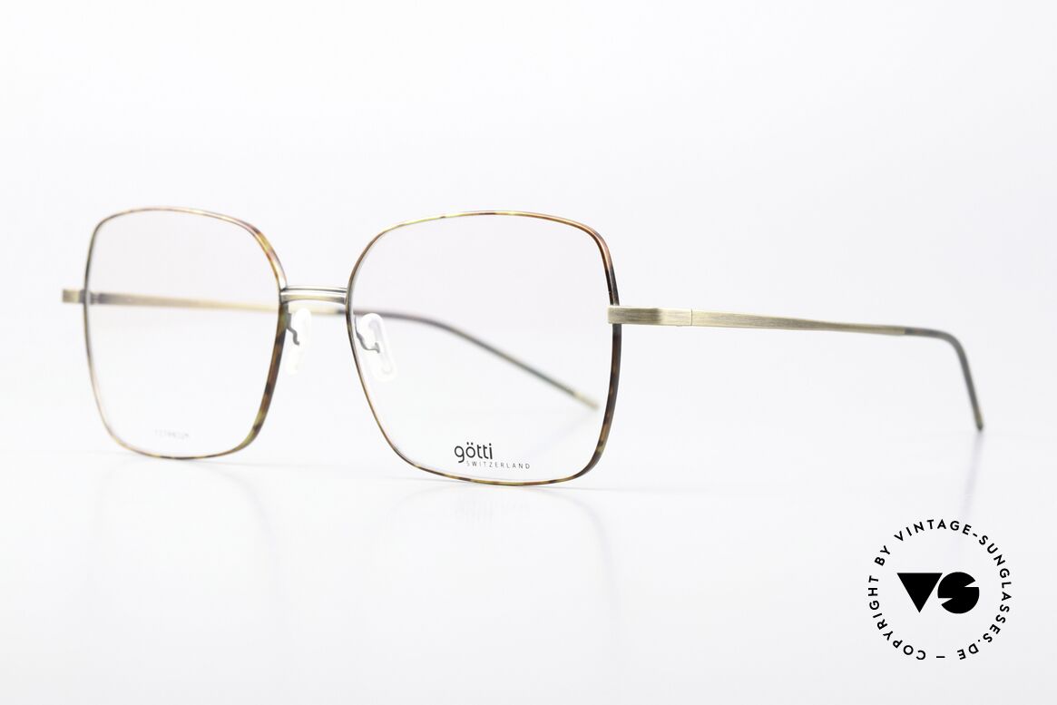 Götti Daria Feminine Titanium Brille, fühlbare Spitzenqualität; zeitlos in Farbe und Form, Passend für Damen