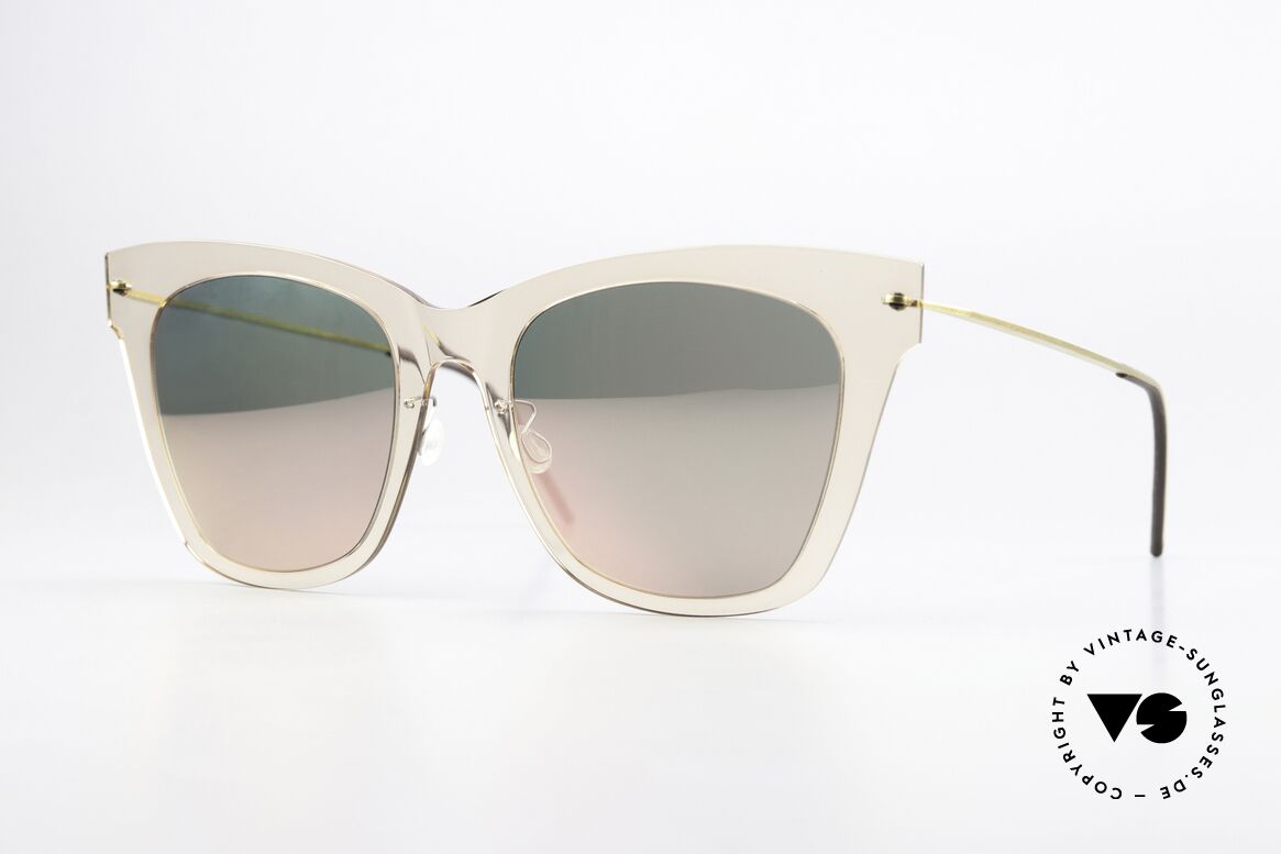 Lindberg 8318 NOW Transparent & Verspiegelt, tolle Lindberg Damen-Sonnenbrille der N.O.W. Serie, Passend für Damen