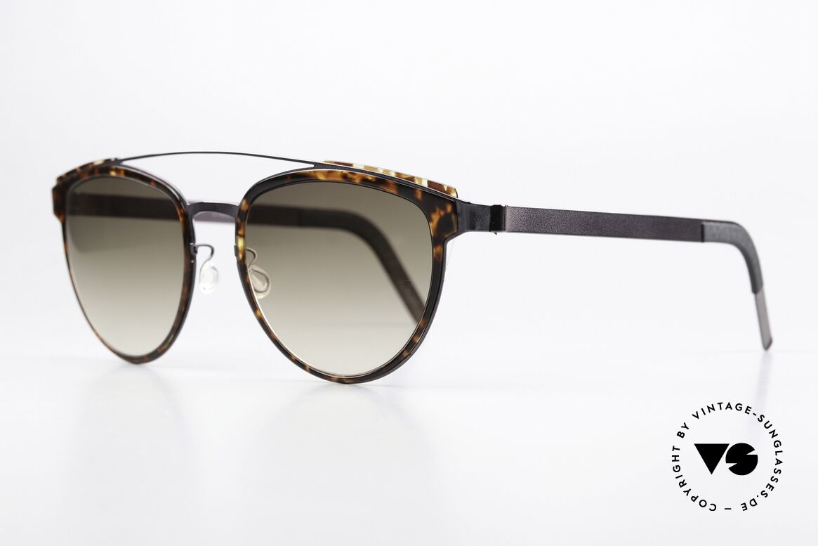 Lindberg 8414 Sun Titan Zauberhafte Damenbrille, geniale Kombination von Farben, Formen, Material, Passend für Damen
