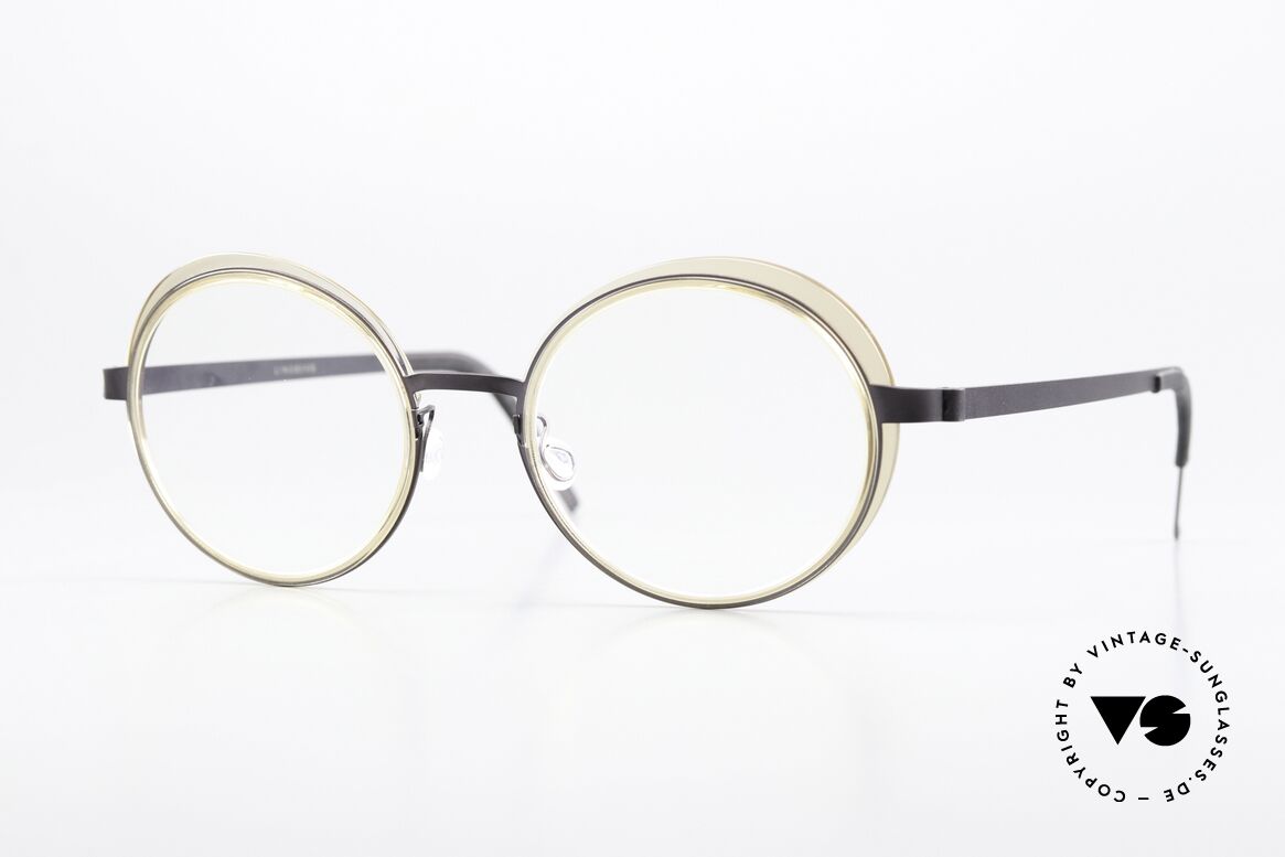 Lindberg 9732 Strip Titanium Runde Designerbrille Damen, Lindberg Damenbrille der Strip Titanium Serie, 2018, Passend für Damen