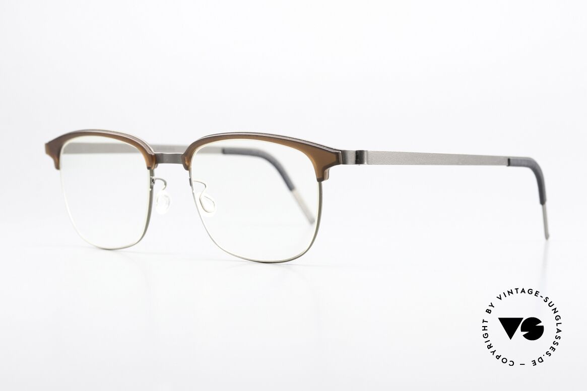 Lindberg 9835 Strip Titanium Herrenbrille Kombibrille, Herren-Modell 9835 in Größe 50/19, 135, Color 10, Passend für Herren