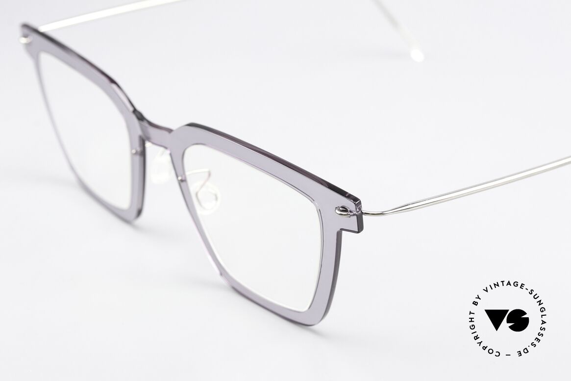 Lindberg 6585 NOW Interessante Designerbrille, hauchdünne semi-transparente Front: Leichtigkeit pur, Passend für Herren und Damen