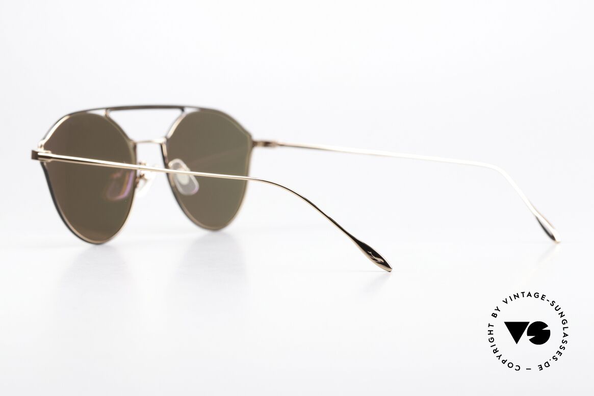 Yuichi Toyama US-016 Grandiose Damenbrille, pink-verspiegelte Gläser für 100% UV Protection, Passend für Damen