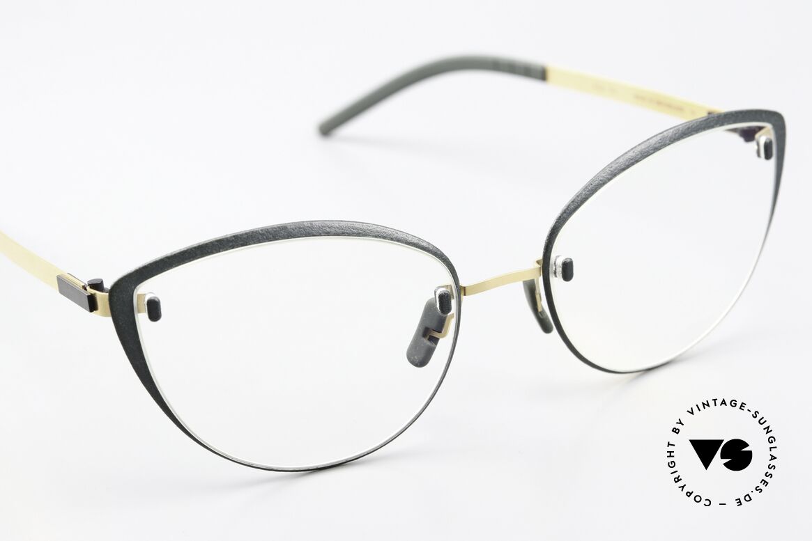 Götti Perspective Bold06 BL06 Brille BOLD Variante, ungetragenes Designerstück mit Hartetui, Gr. 52/17, Passend für Damen