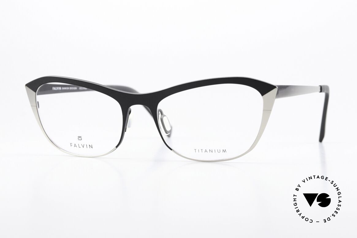 Falvin Eclipse Leichtes Dänisches Design, FALVIN Eyewear = Titanium Brillen aus Dänemark, Passend für Damen