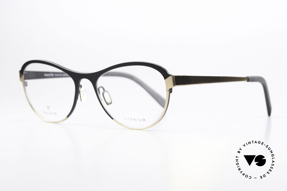 Falvin Twilight Damenbrille Aus Titanium, Damen-Modell Twilight; Größe 54-18, col. M12-S2, Passend für Damen