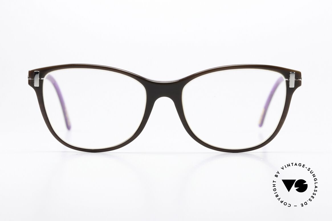 Hoffmann V7775 Kolorierte Naturhornbrille, einzigartige Naturhornbrille aus der V-Line Collection, Passend für Damen