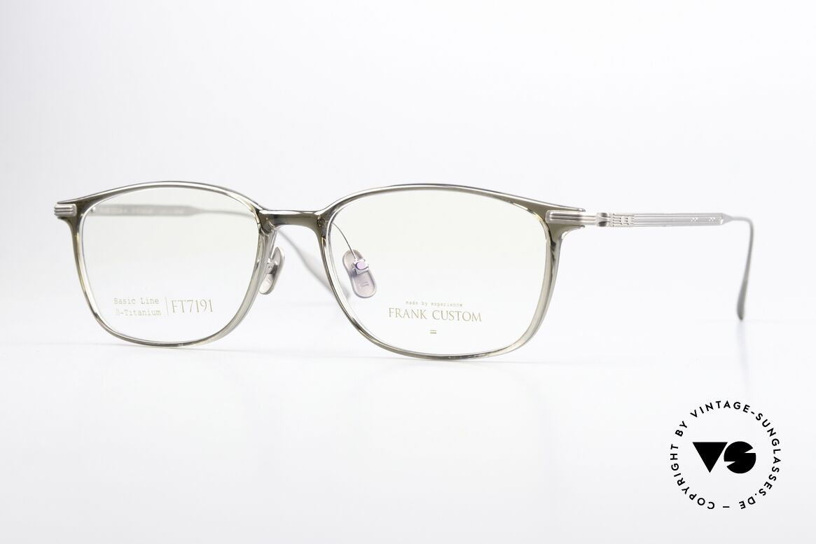 Frank Custom FT7191 Unisex Brillenfassung Titan, Frank Custom Eyewear, FT7191, Gr. 55-17, 142, Passend für Herren und Damen