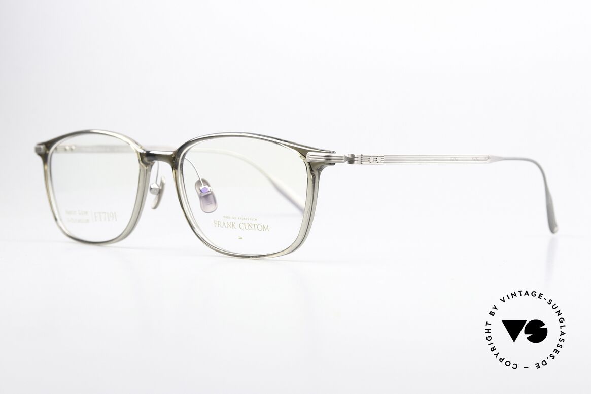 Frank Custom FT7191 Unisex Brillenfassung Titan, klassischer Brillenstil mit intelligenter Ästhetik, Passend für Herren und Damen