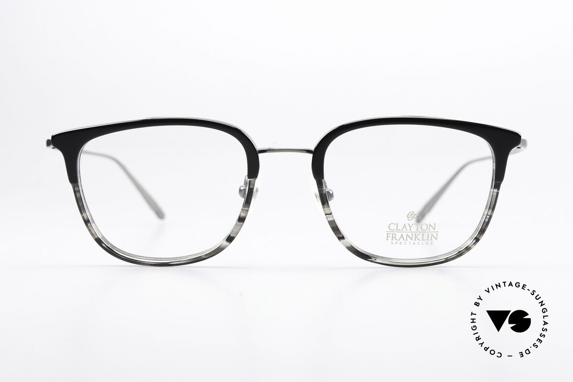 Clayton Franklin 615 Designerbrille Made In Japan, u.a. benannt nach dem Erfinder der Bifokalbrille, Passend für Herren und Damen