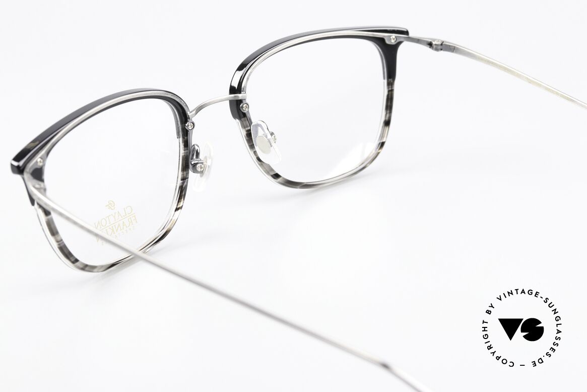 Clayton Franklin 615 Designerbrille Made In Japan, Größe: large, Passend für Herren und Damen