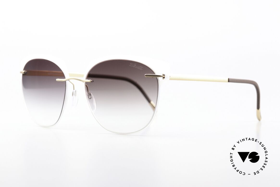 Silhouette 8702 Sonnenbrille Für Damen, leichte, minimalistische Sonnenbrille (nur 14g), Passend für Damen