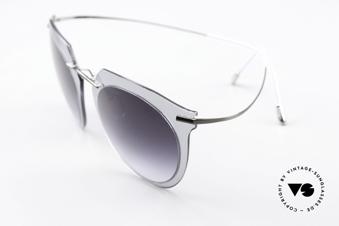 Silhouette 9909 Minimalistische Damenbrille, wiegt daher auch nur 13 Gramm; transluzid / grau, Passend für Damen