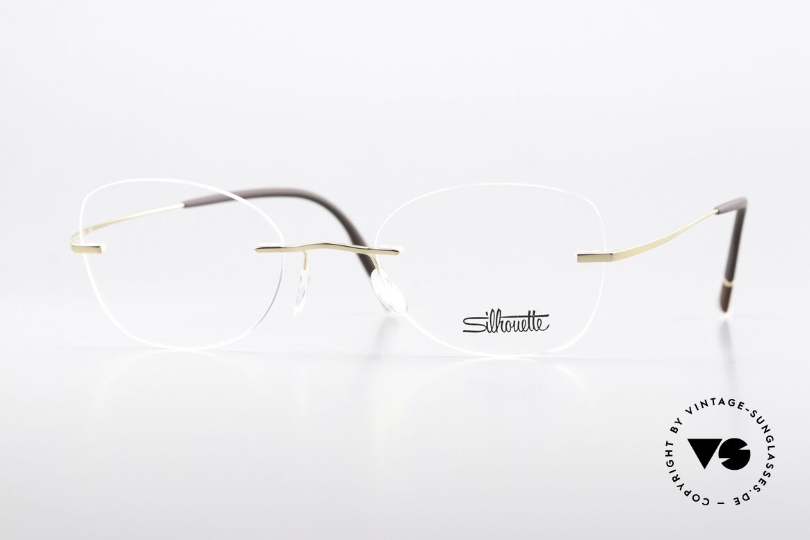 Silhouette 5541 Randlose Titaniumbrille, Silhouette 5541 GP 7520 Brille, Größe 48-20, 150, Passend für Damen