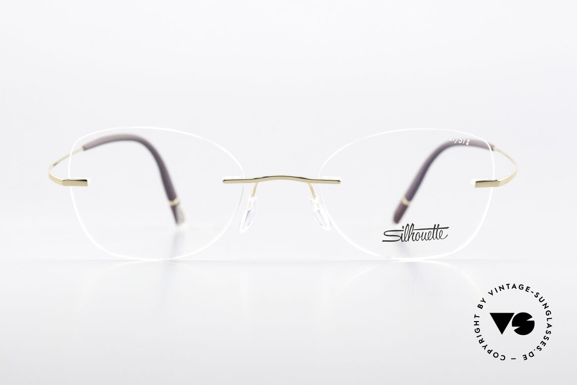 Silhouette 5541 Randlose Titaniumbrille, basierend auf der 1999er Minimal Titan Art Ikone, Passend für Damen