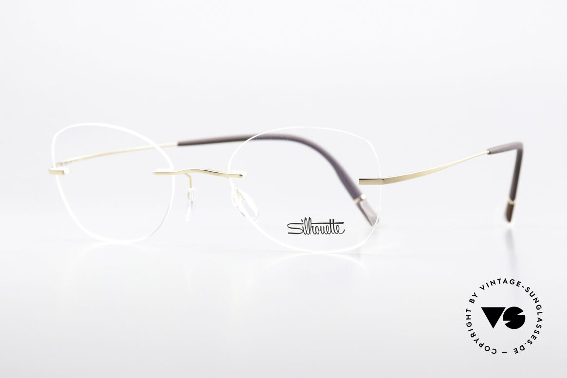 Silhouette 5541 Randlose Titaniumbrille, ultra leichte Titanfassung für idealen Tragekomfort, Passend für Damen