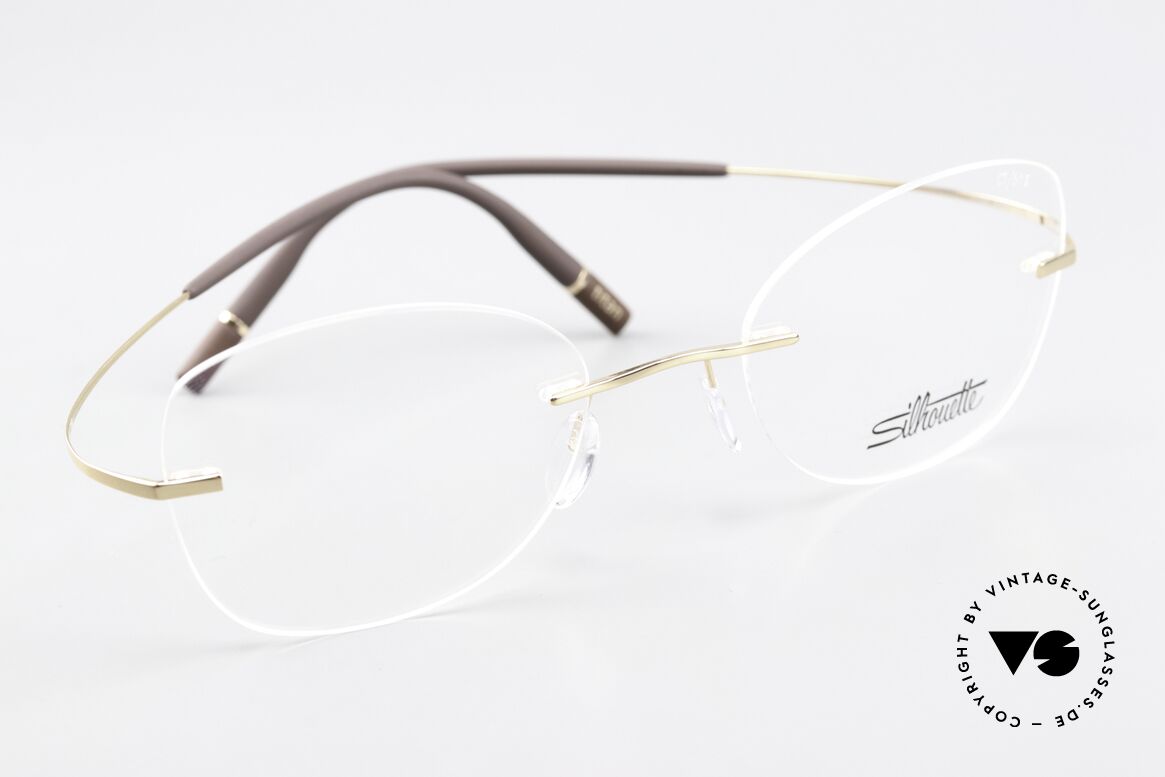 Silhouette 5541 Randlose Titaniumbrille, Glasform kann ggf. vom Optiker angepasst werden, Passend für Damen