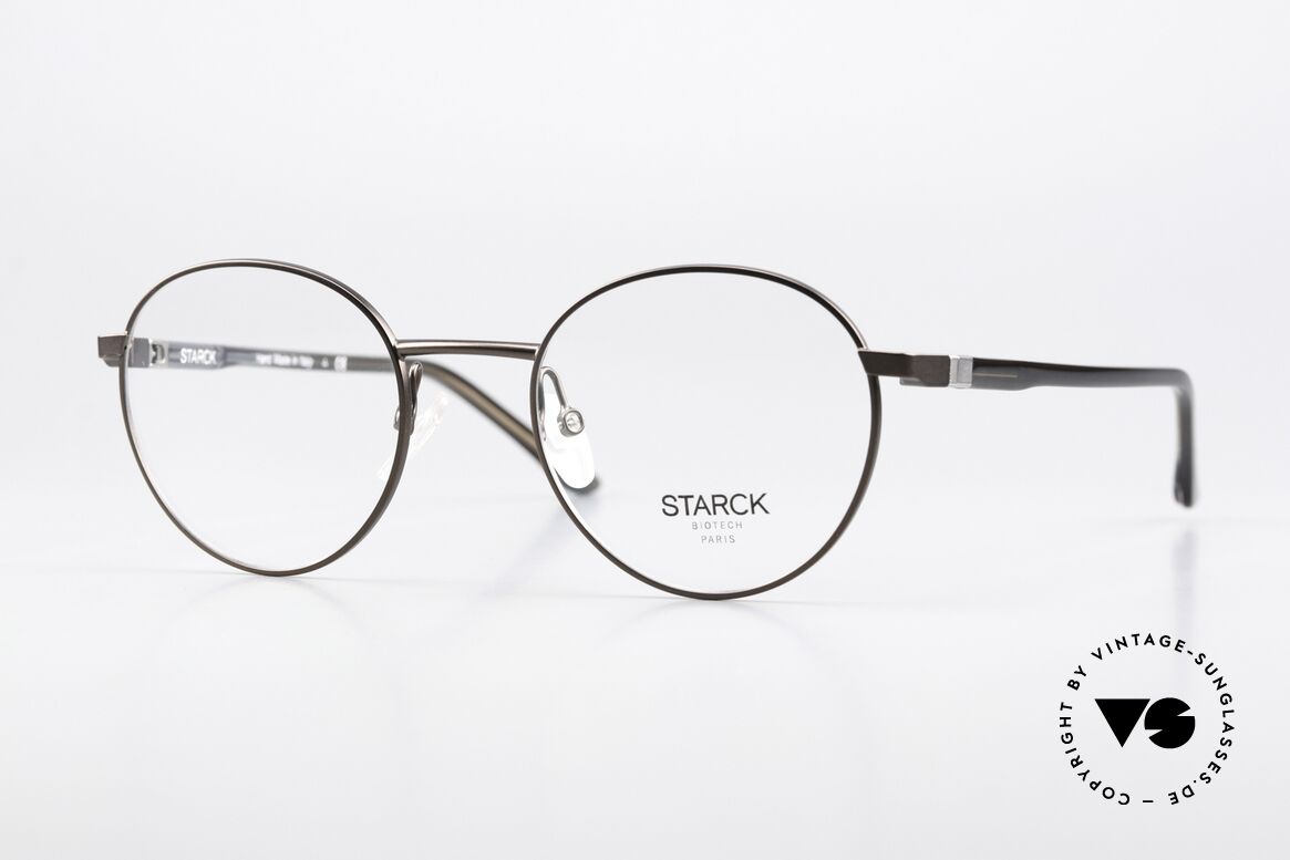 Starck Eyes SH2042 High Tech Panto Brille, Starck Eyes Brille SH2042 0004, Gr. 49/21, 145mm, Passend für Herren und Damen