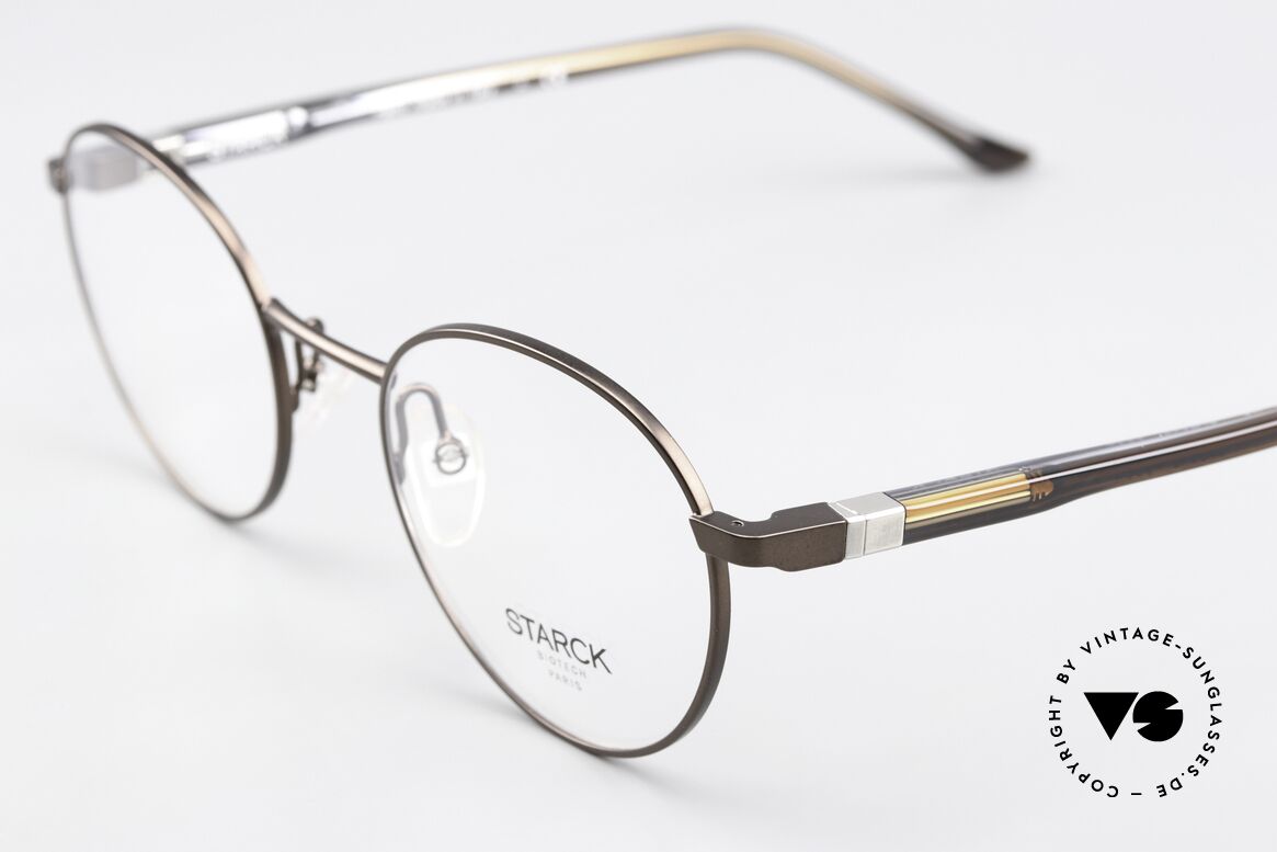 Starck Eyes SH2042 High Tech Panto Brille, Innovation: die Bügel haben 360°-Bewegungsfreiheit, Passend für Herren und Damen