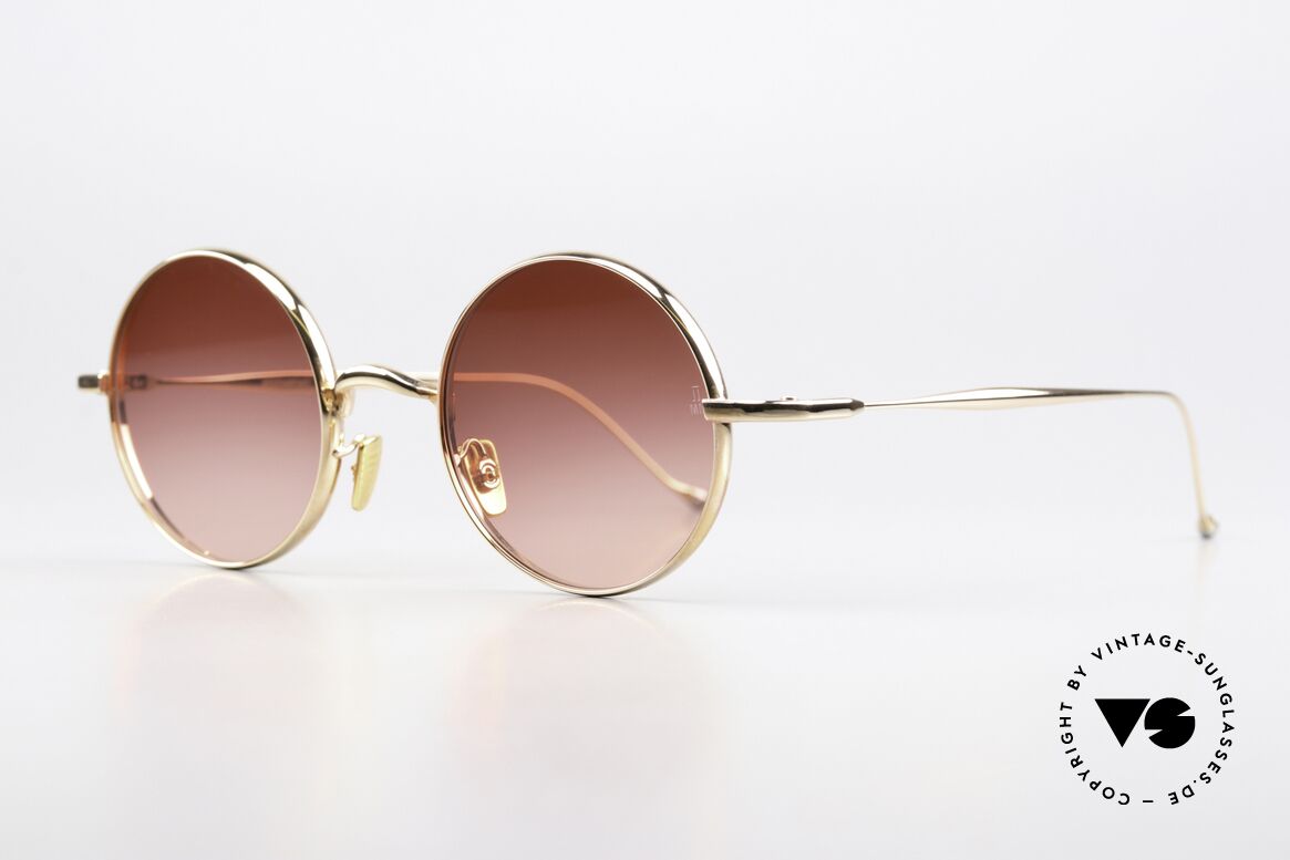 Jacques Marie Mage Diana Runde Titan Sonnenbrille, inspiriert von den Swinging Sixties (von Diana Ross), Passend für Herren und Damen