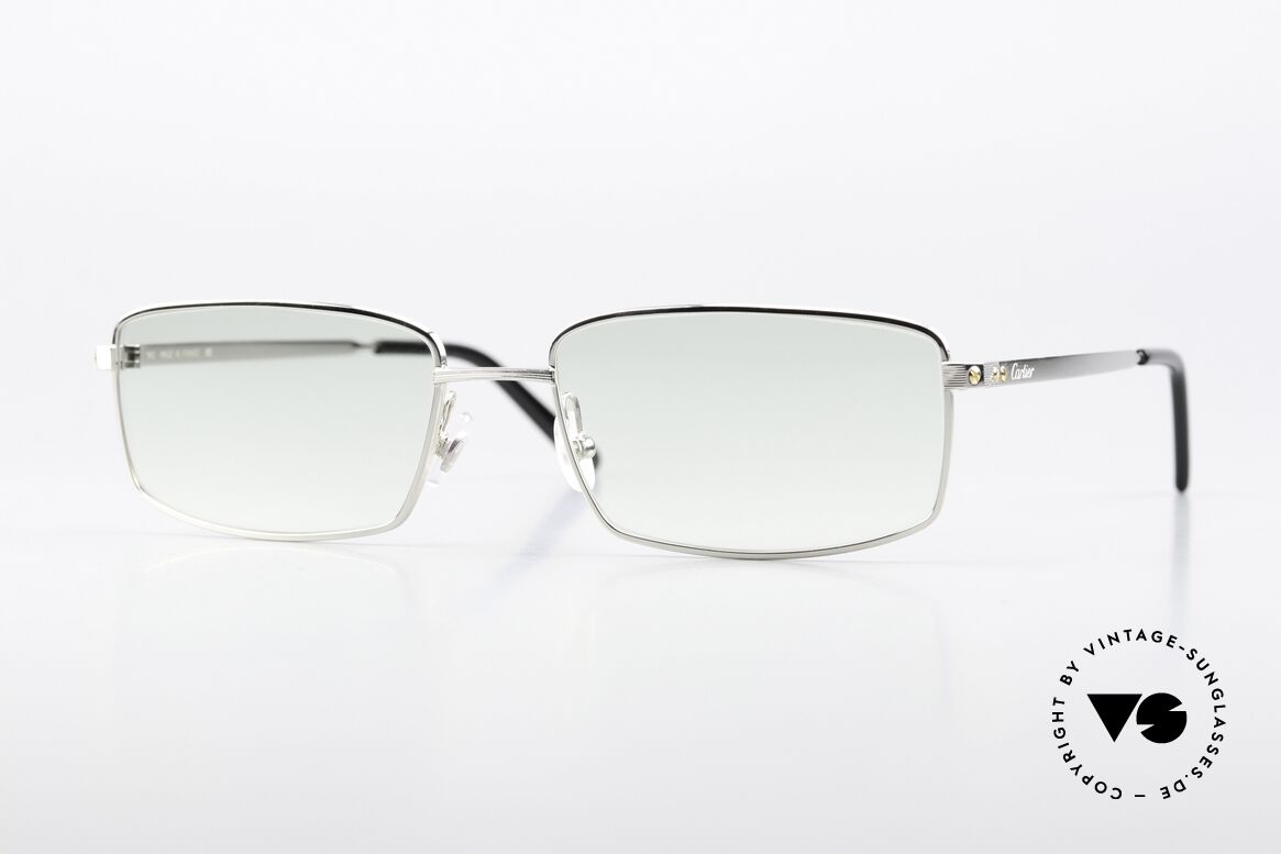 Cartier Santos De Eye00123 Oder Auch Rimmed T-Eye, eckige Herrenbrille, Santos De Cartier EYE00123, Passend für Herren