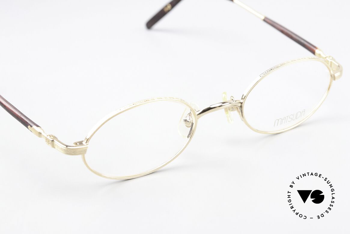 Matsuda 10116 Kleine Ovale Vintage Brille, wahre Handwerkskunst (made in Japan), die Zeit kostet, Passend für Herren und Damen