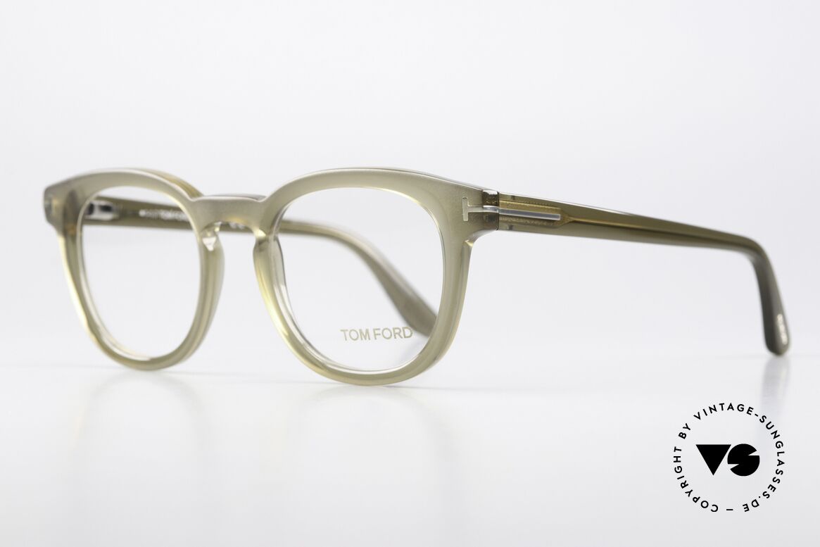 Tom Ford TF5469 Federscharnier Azetatbrille, wirklich interessante Rahmenfarbe in Braungrau, Passend für Herren und Damen