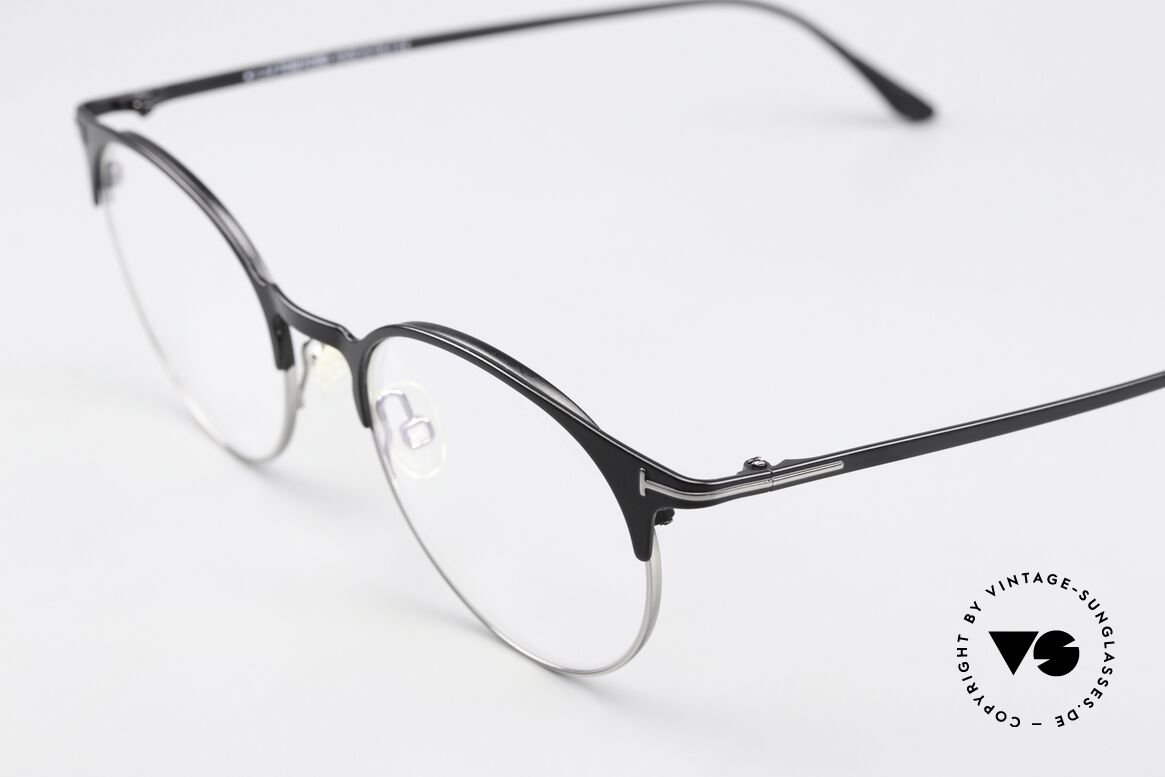 Tom Ford TF5548 Unisex Designerbrille Panto, rundes Panto-Design für Damen & Herren geeignet, Passend für Herren und Damen