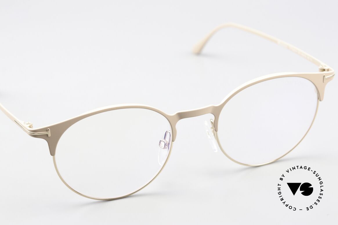 Tom Ford TF5548 Nude Beige Hautfarbe Brille, ein ungetragenes Original der 2019er TF Kollektion, Passend für Herren und Damen